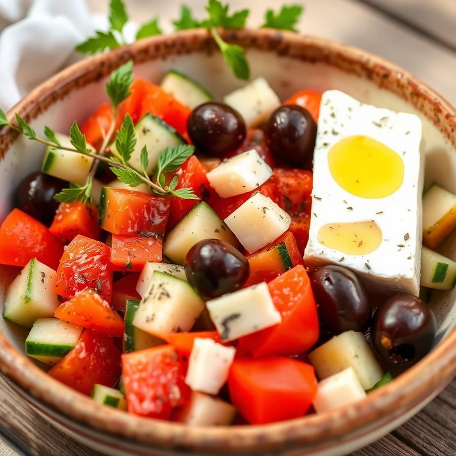 Horiatiki – grekisk sallad